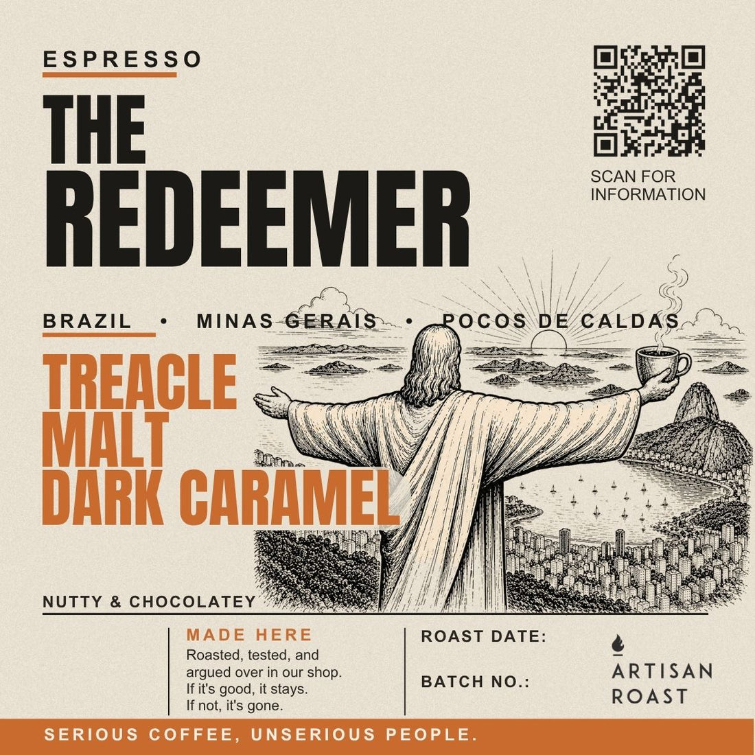 Brazil Poços de Caldas Espresso Single Origin — The Redeemer