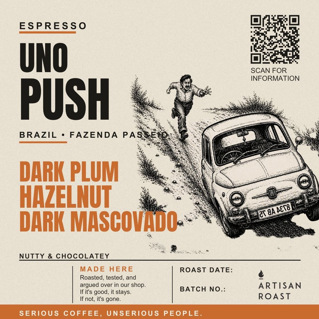 Brazil Fazenda Passeio Espresso Single Origin — Uno Push