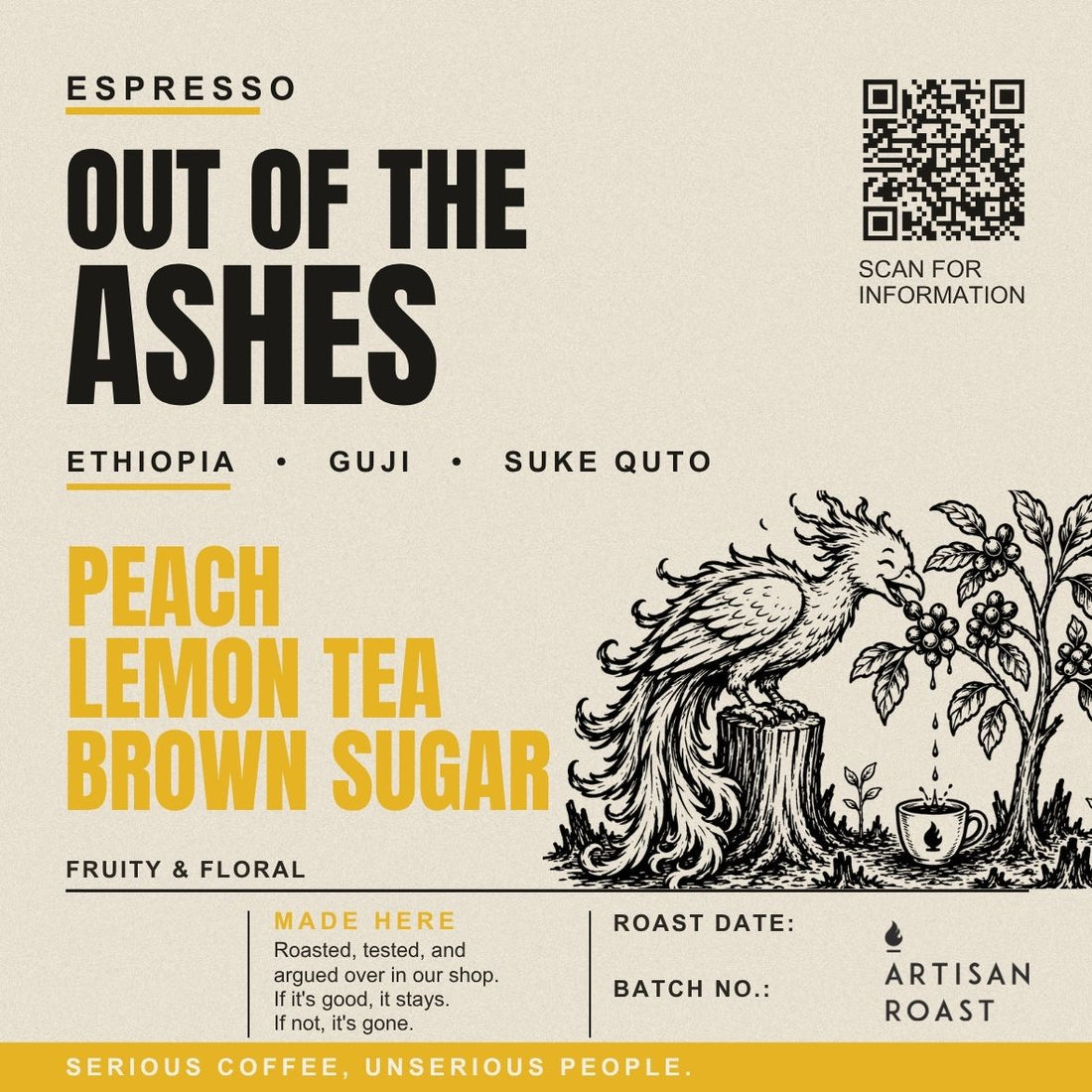 Ethiopia Suke Quto Espresso Single Origin — Out of the Ashes
