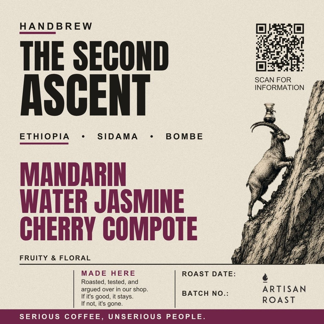 Ethiopia Bombe Handbrew Single Origin — The Second Ascent