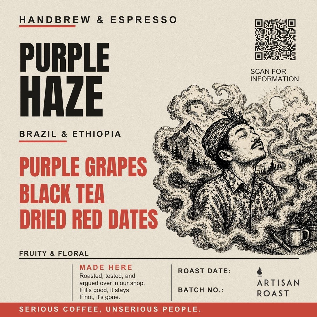 Purple Haze Medium-Light Handbrew & Espresso Blend