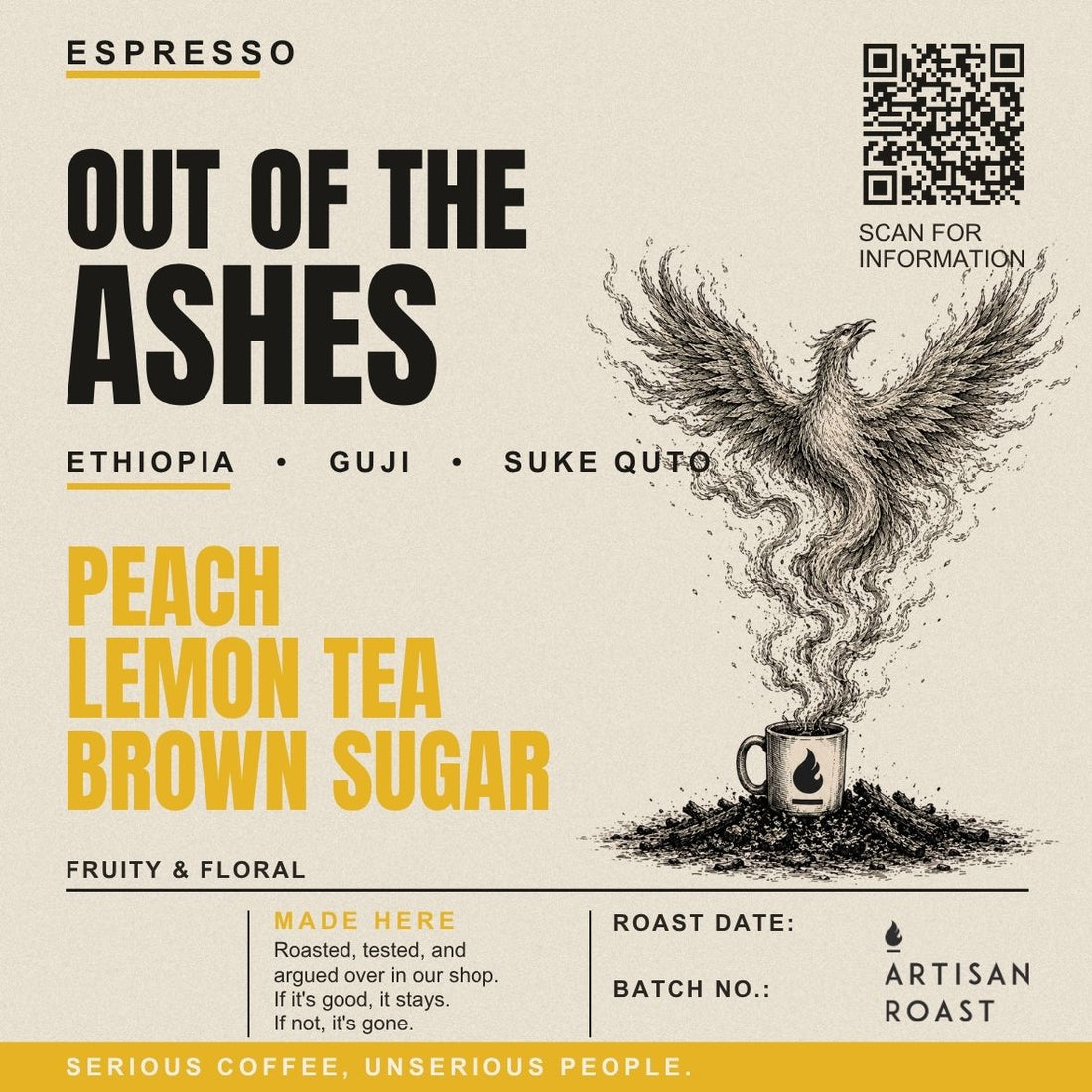 Ethiopia Suke Quto Espresso Single Origin — Out of the Ashes