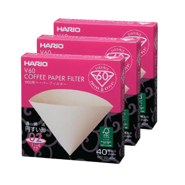 Hario V60 Unbleached Filter Paper / 40pcs